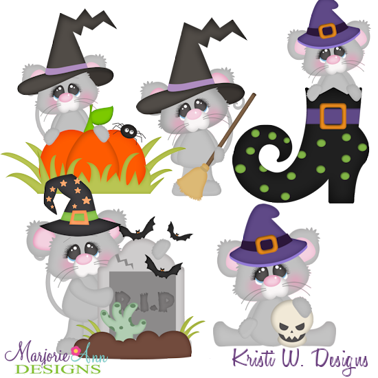 Witchy Mice Exclusive SVG Cutting Files + Clipart - Click Image to Close